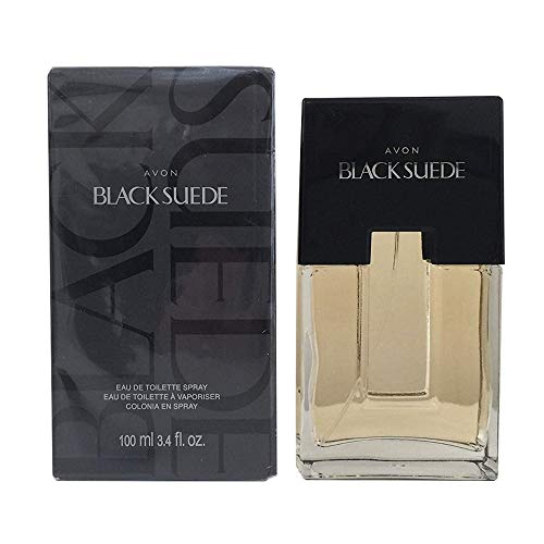 Avon Black Suede For Men Eau De Toilette Spray 3.4 Ounce