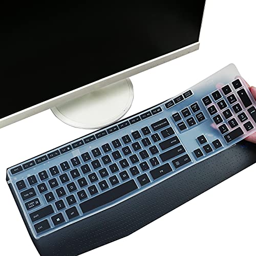 Keyboard Cover For Logitech Mk345, Design For Logitech Mk345 Wireless Keyboard Cover, Ultra Thin Logitech Mk345 Accessories Silicone Keyboard Protector Skin Black