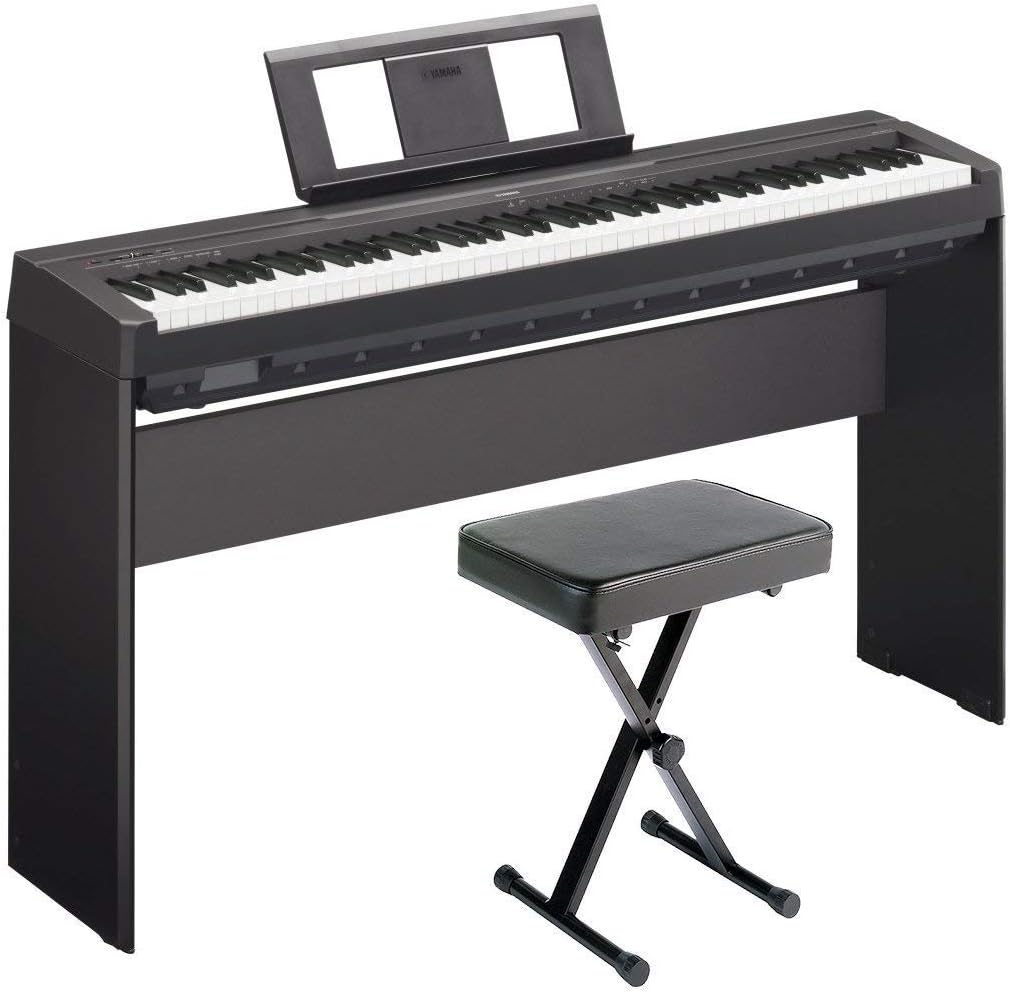 Yamaha P71 Digital Piano Amazon Exclusive Deluxe Bundle With Furniture Stand And Bench
