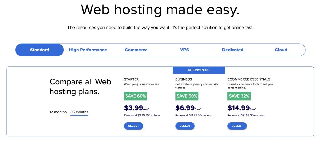 Bluehost Black Friday Plans